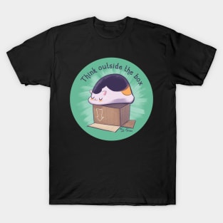 Funny Cat Think Outside the Box T-Shirt